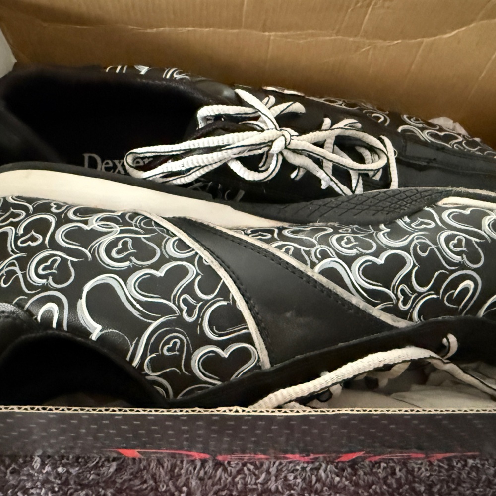 Dexter Black and White Women's Bowling shoes size 10